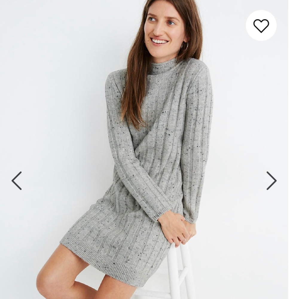 Madewell Dress-Donegal MockNeck Sweater Dr…